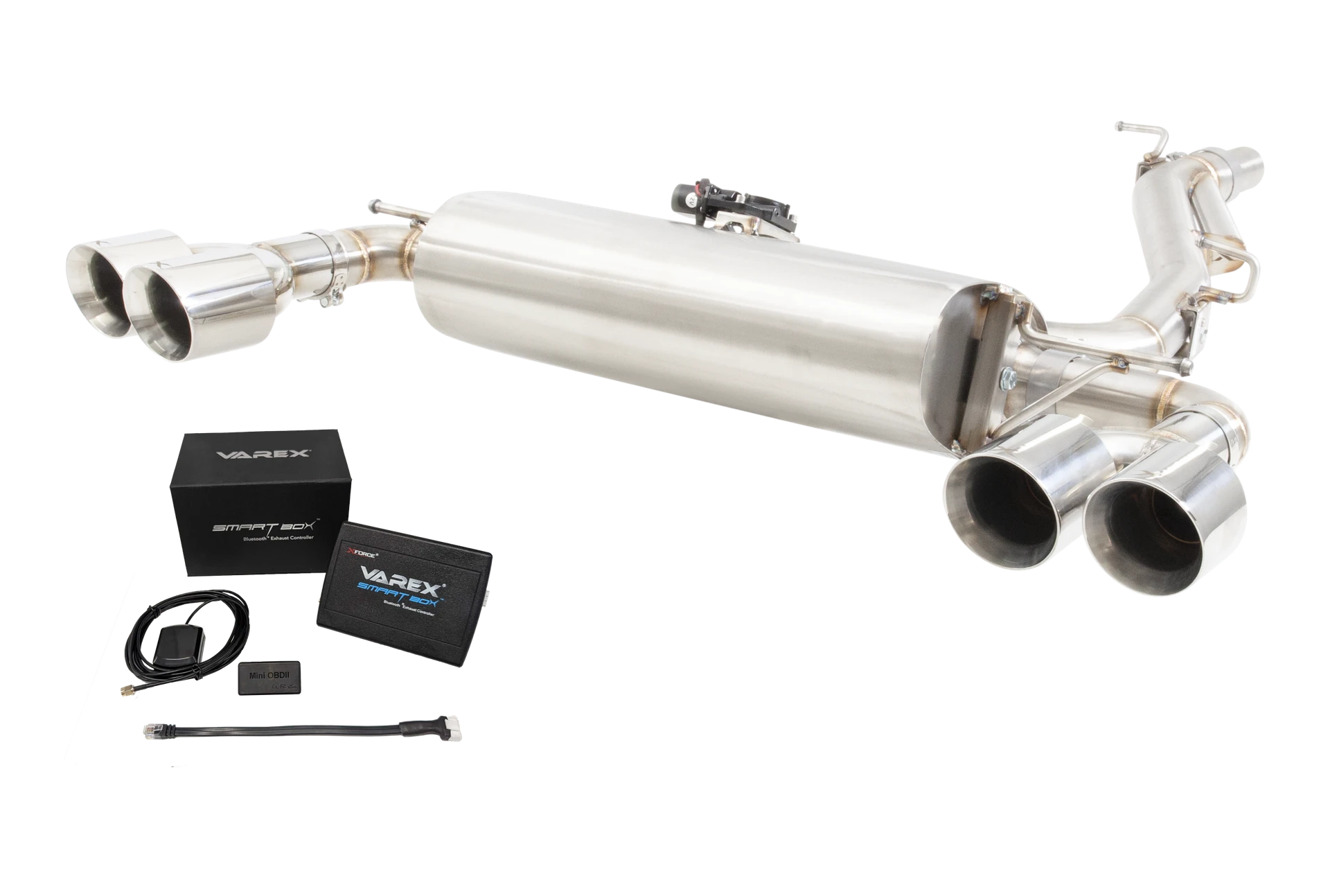 XForce AUDI S3 8Y and 8V Sedan Varex Valved Cat Back Exhaust System with SmartBox
