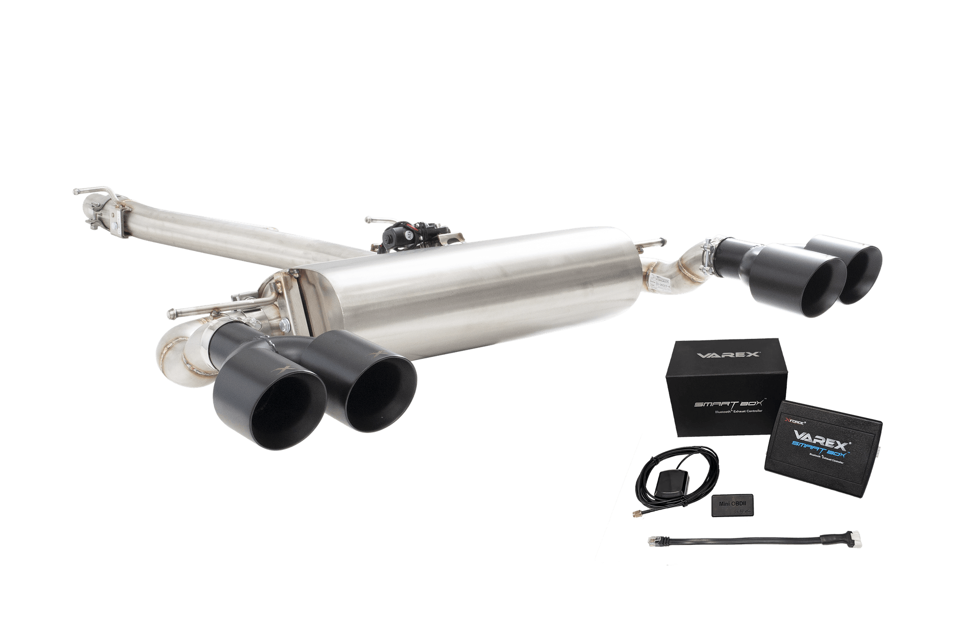 XForce Cupra Ateca VZX Varex Valved Cat Back Exhaust System with SmartBox