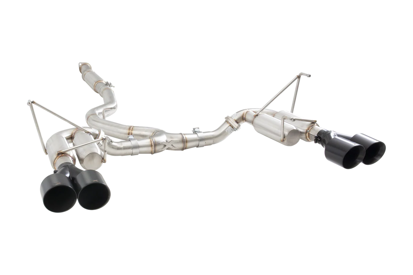 Xforce Subaru WRX STI G3 VA Sedan Race Cat Back Exhaust with Black Tips - iilumolab
