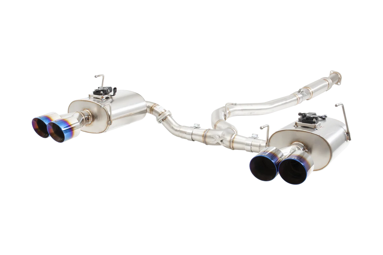 Xforce Subaru WRX Sedan VB Race Cat Back Exhaust System with Burnt Blue Tips - iilumolab