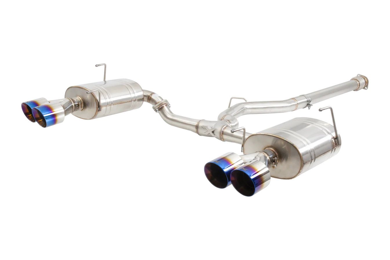 Xforce Subaru WRX Sedan VB Cat Back Exhaust System with Burnt Blue Tips - iilumolab