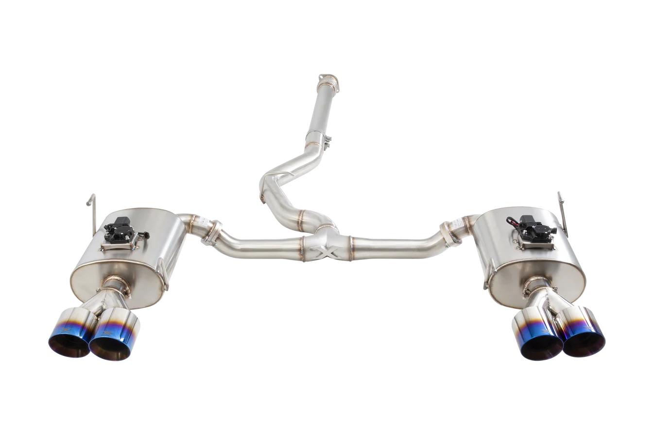 XForce SUBARU WRX SEDAN VB Varex WR Valved Cat Back Exhaust System with Burnt Blue Tips - iilumolab