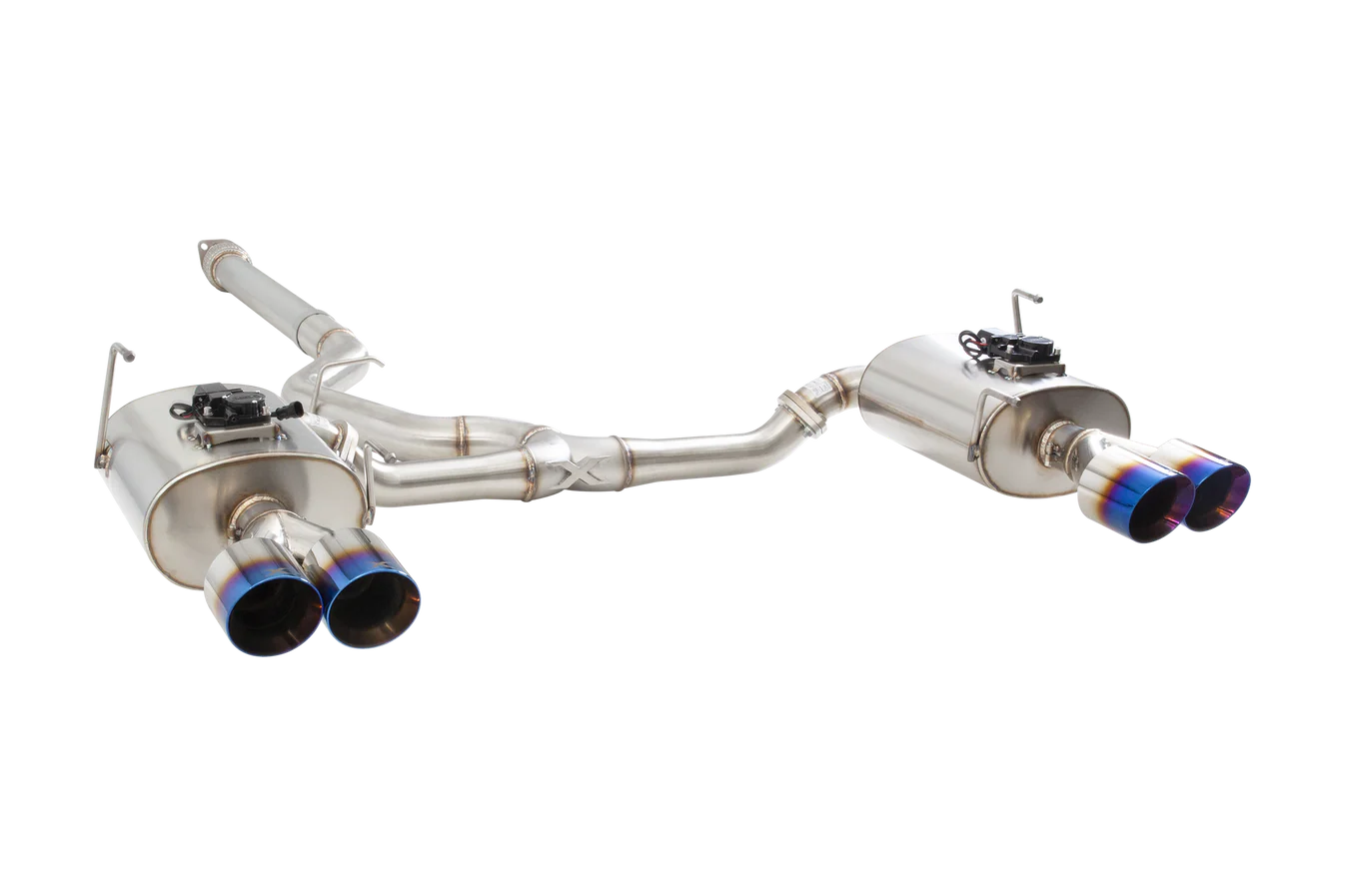 XForce SUBARU WRX SEDAN VB Varex WR Valved Cat Back Exhaust System with Burnt Blue Tips - iilumolab