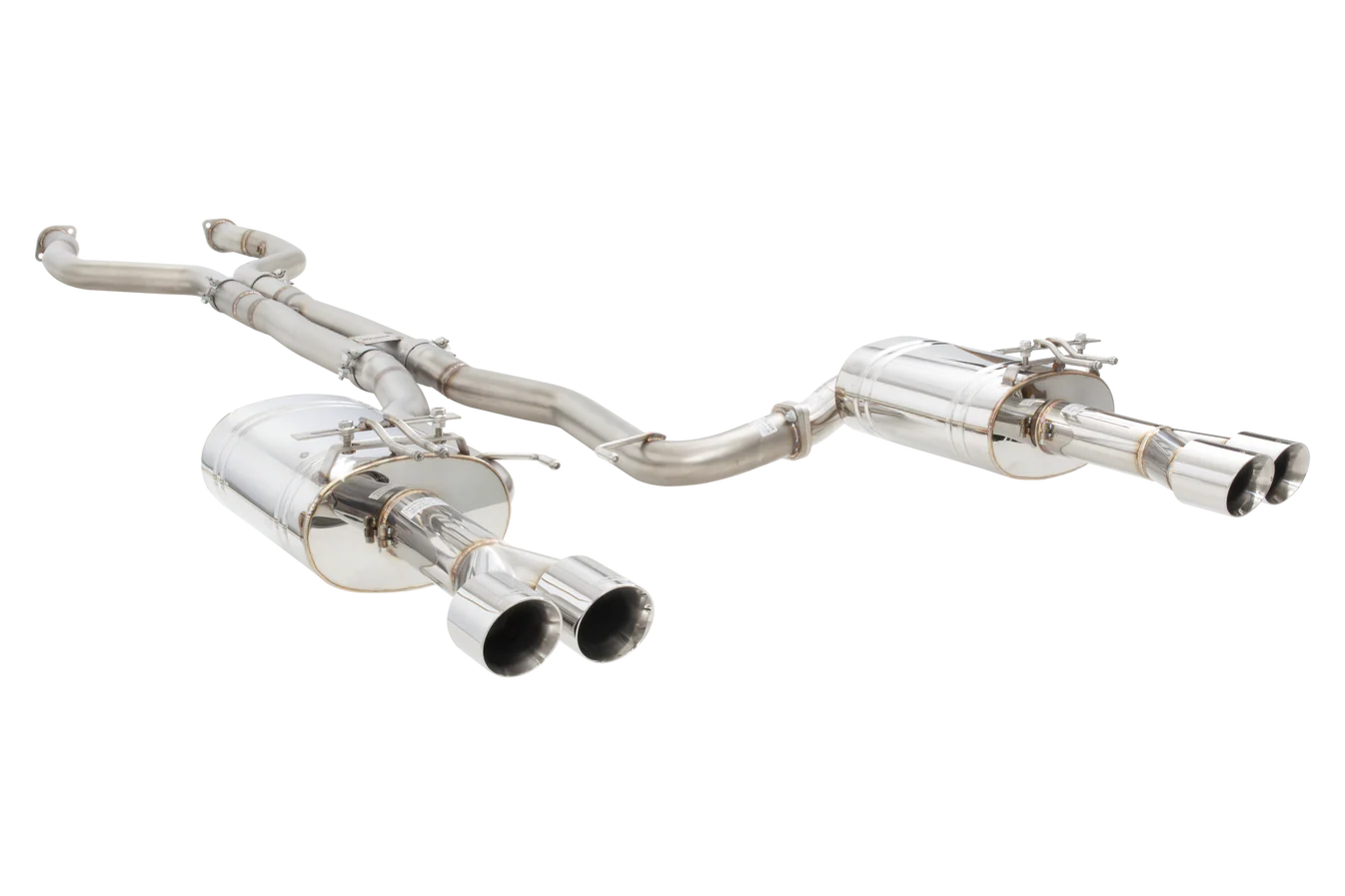 Xforce Holden VE/VF V8 Ute Straight Pipe Center Twin 3Inch 304 SS Cat Back - iilumolab