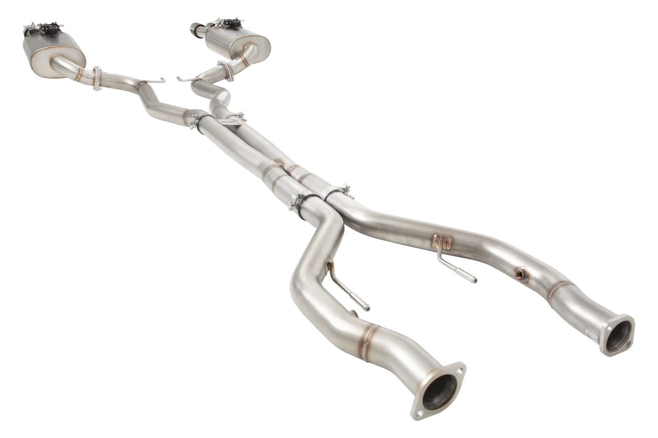 Xforce Holden VE VF V8 Ute Straight Pipe Center 304 SS Twin 3Inch Varex Valved Cat Back - iilumolab