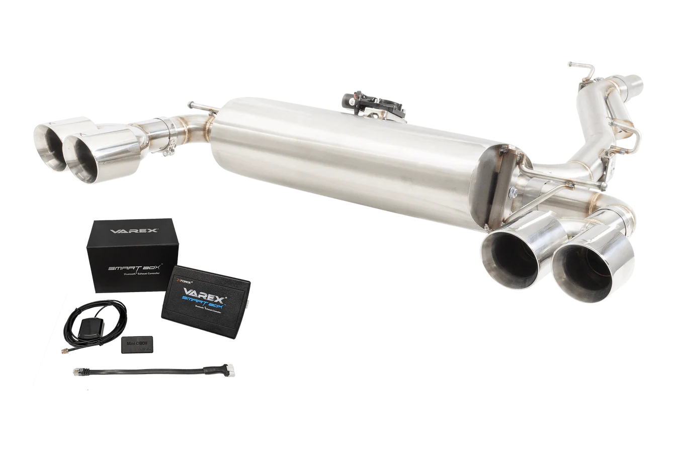 XForce ALL NEW VW GOLF R MK7 & 7.5 Varex Valved Cat Back Exhaust System with SmartBox - iilumolab