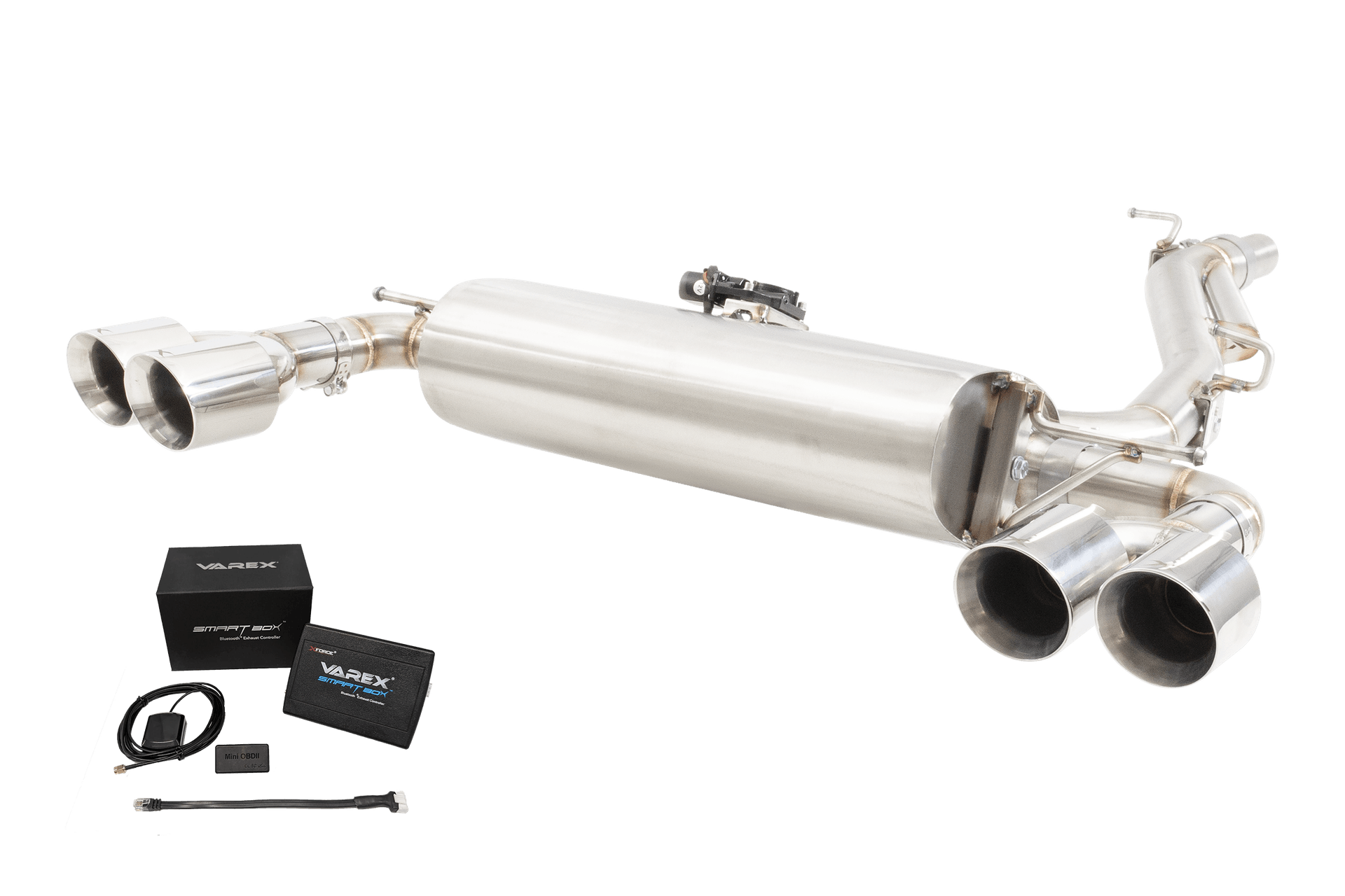 XForce VW T Roc R Varex Valved Cat Back Exhaust System with SmartBox