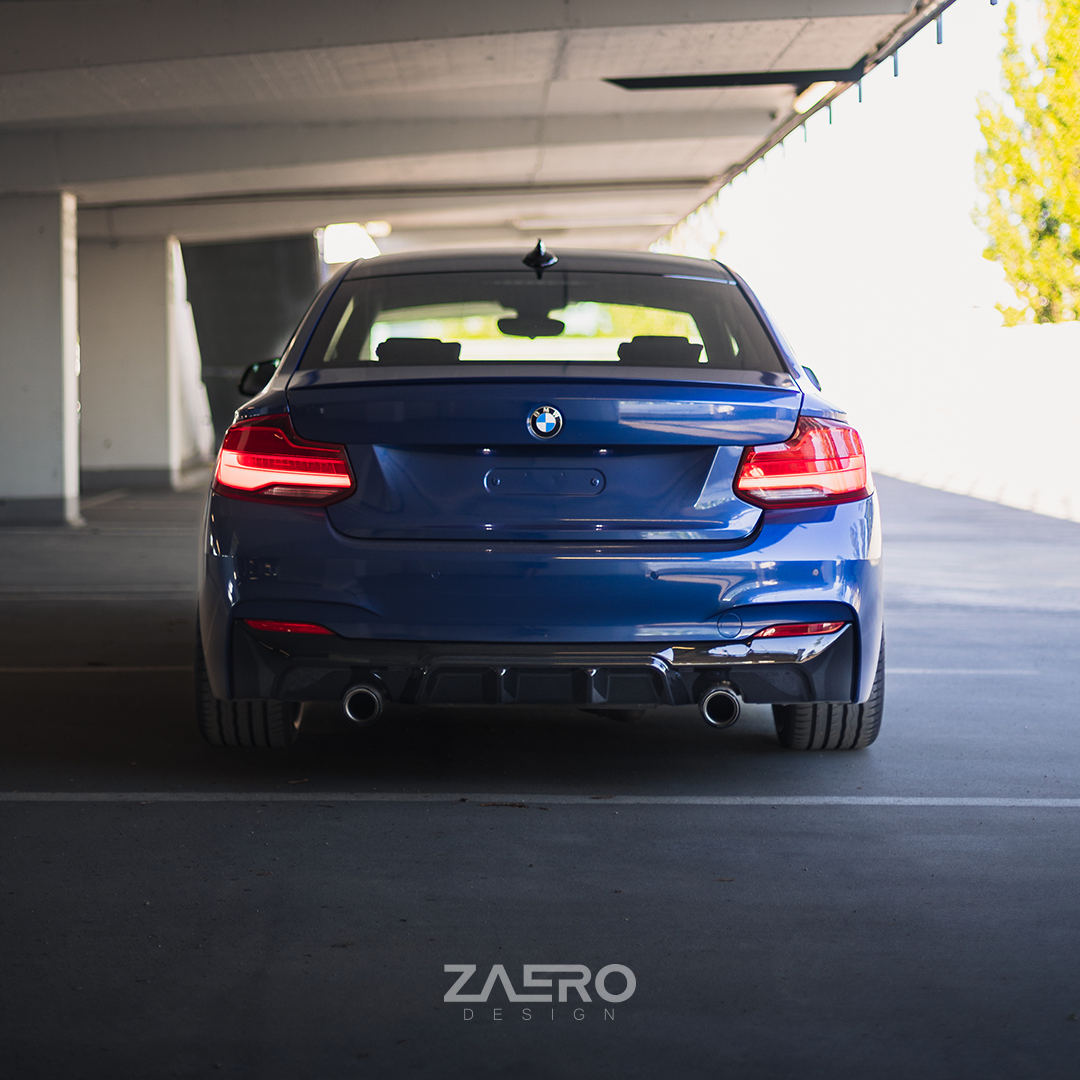 Zaero Designs EVO-1 Diffuser for BMW 2 Series F22 F23 2014-2021 - iilumolab