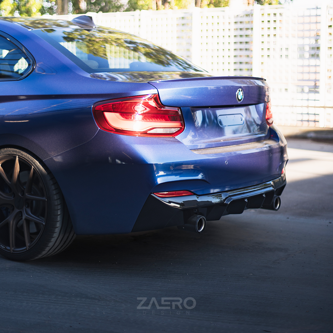 Zaero Designs EVO-1 Diffuser for BMW 2 Series F22 F23 2014-2021 - iilumolab