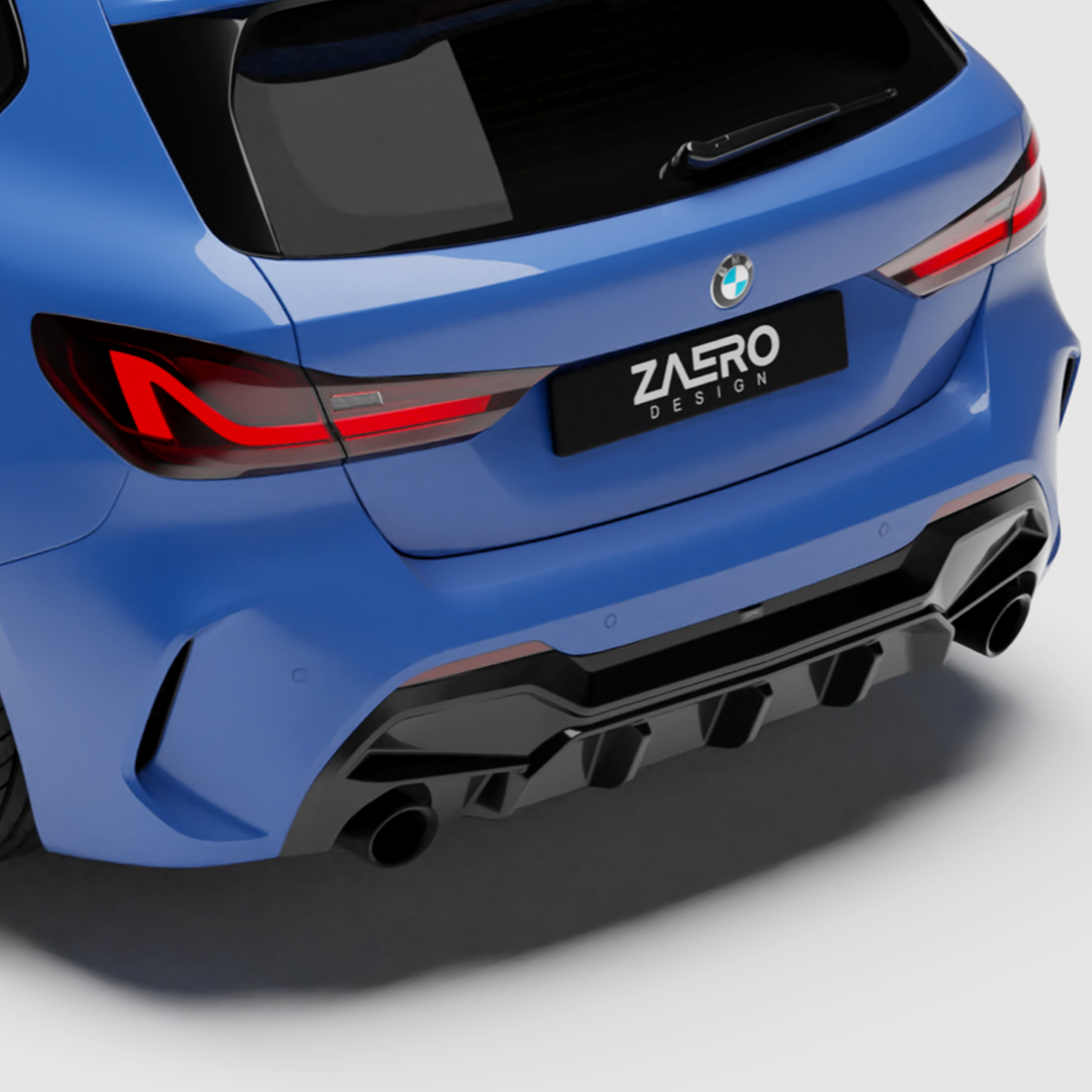 Zaero Designs EVO-1 Diffuser for BMW 1 Series F40 (Pre-LCI)[Dual Exit] 2020-2023