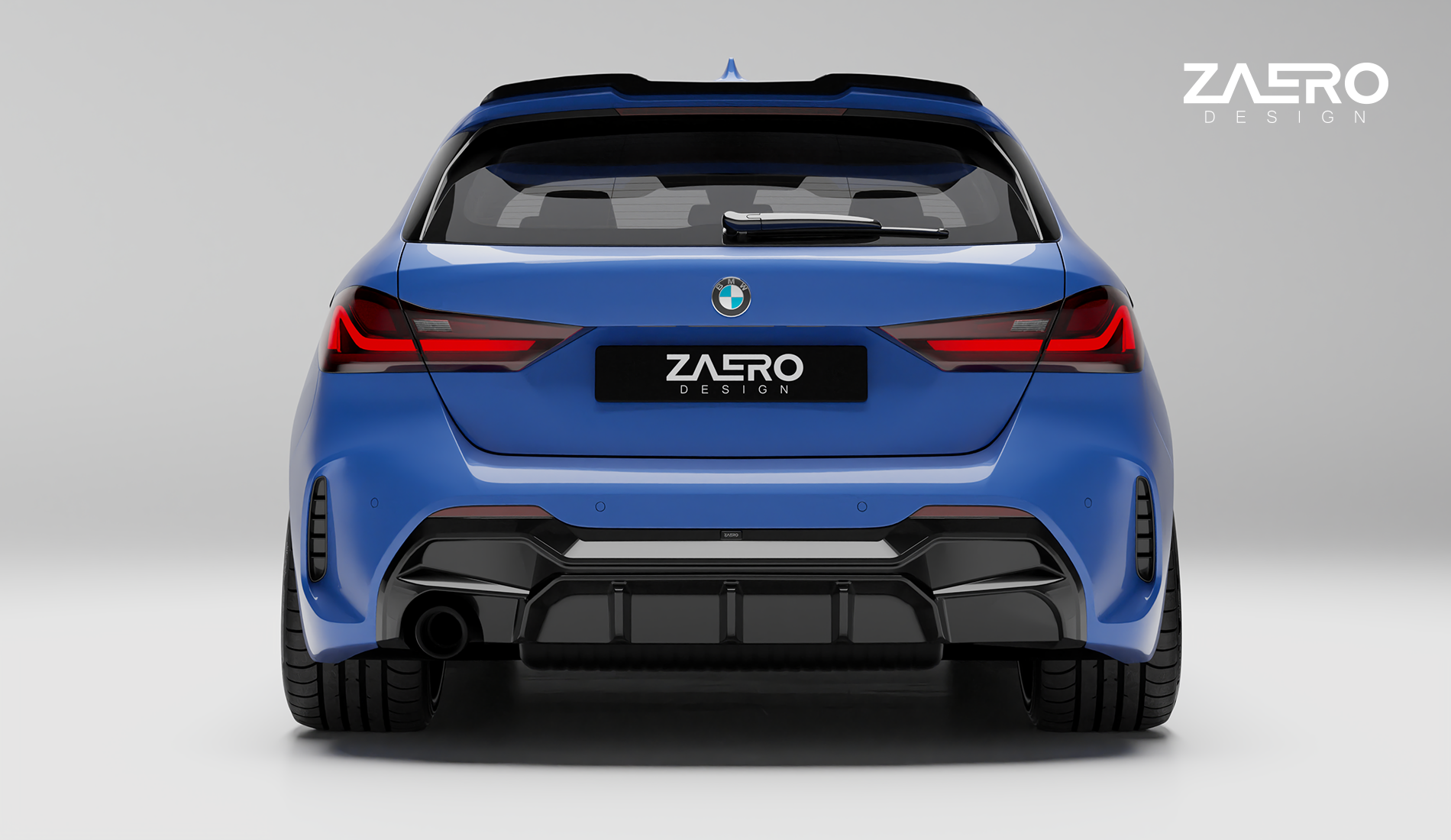 Zaero Designs EVO-1 Diffuser for BMW 1 Series F40 (Pre-LCI) [Single Exit] 2020-2023
