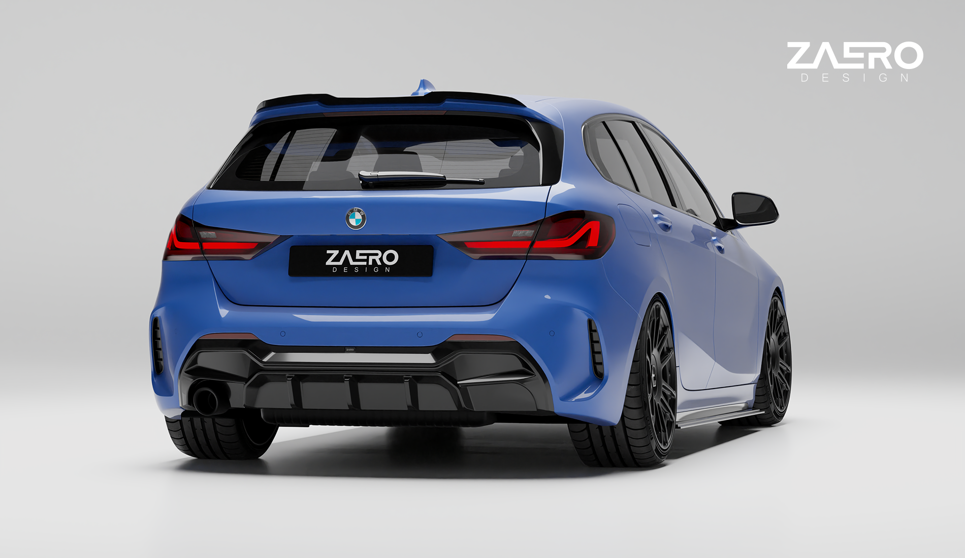 Zaero Designs EVO-1 Diffuser for BMW 1 Series F40 (Pre-LCI) [Single Exit] 2020-2023
