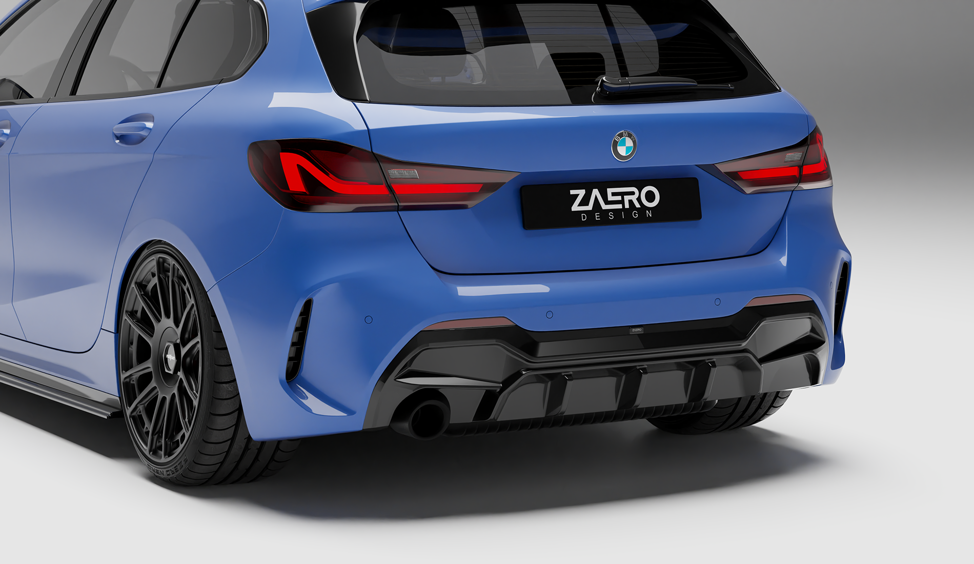 Zaero Designs EVO-1 Diffuser for BMW 1 Series F40 (Pre-LCI) [Single Exit] 2020-2023