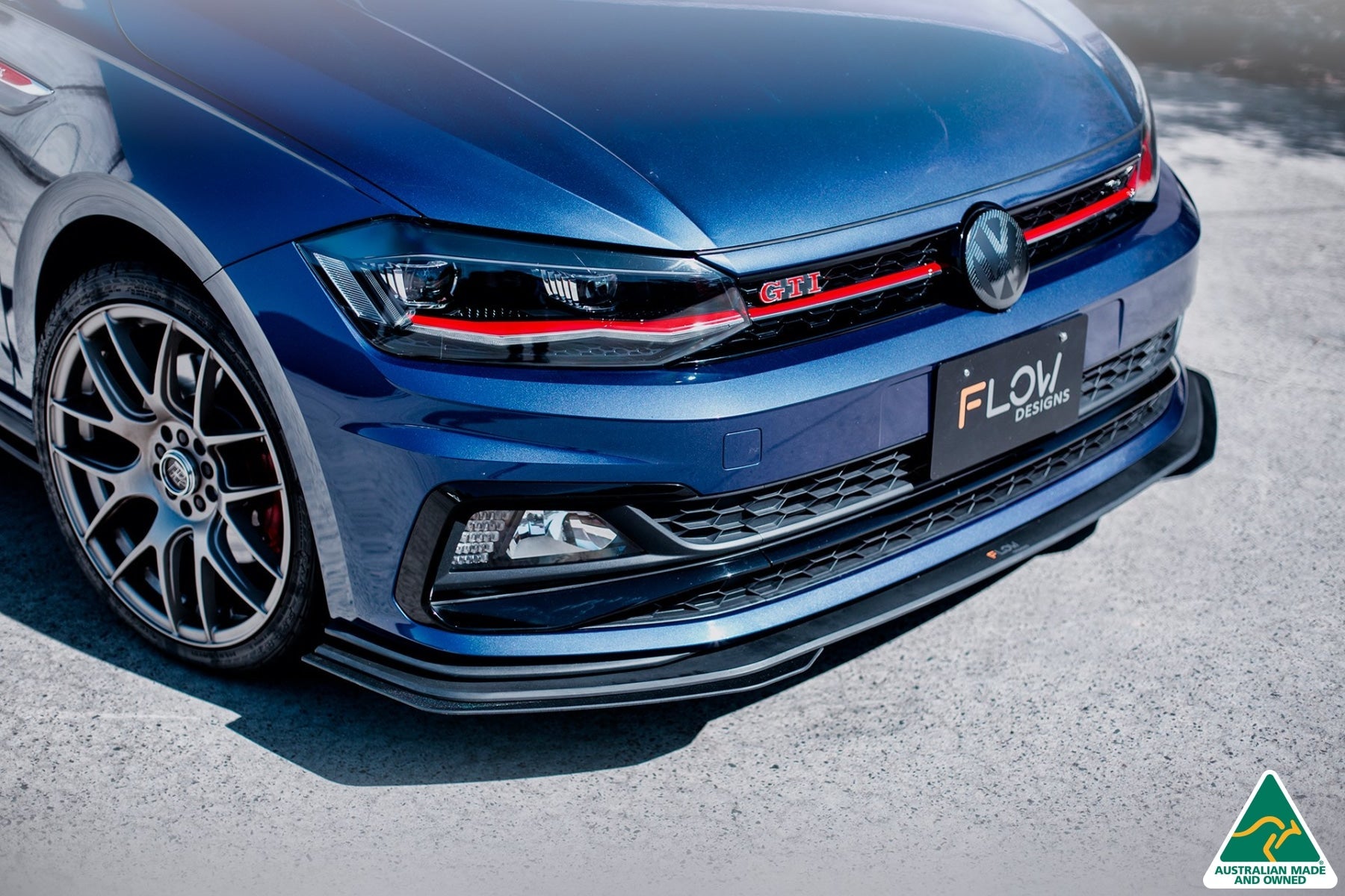 Flow Designs AW Polo GTI Front Lip Splitter Extensions (Pair) - iilumolab