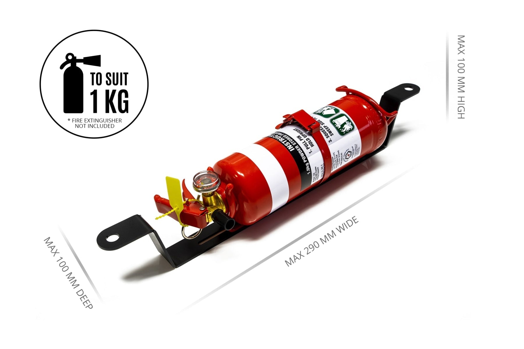 Flow Designs Yaris GR Gen1 Fire Extinguisher Bracket/Mount - iilumolab