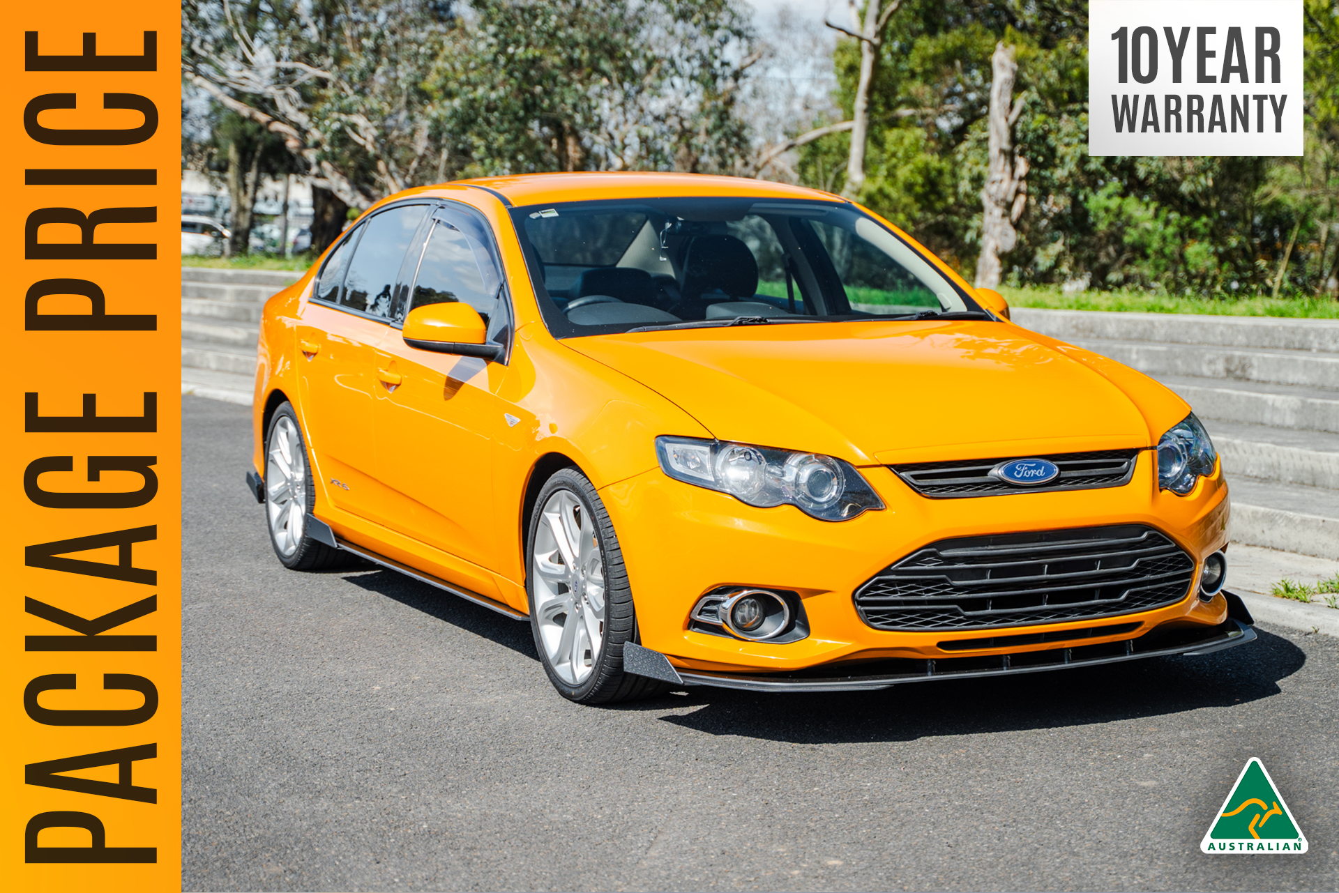 Flow Designs Ford Falcon FG MK2 Full Lip Splitter Set - iilumolab