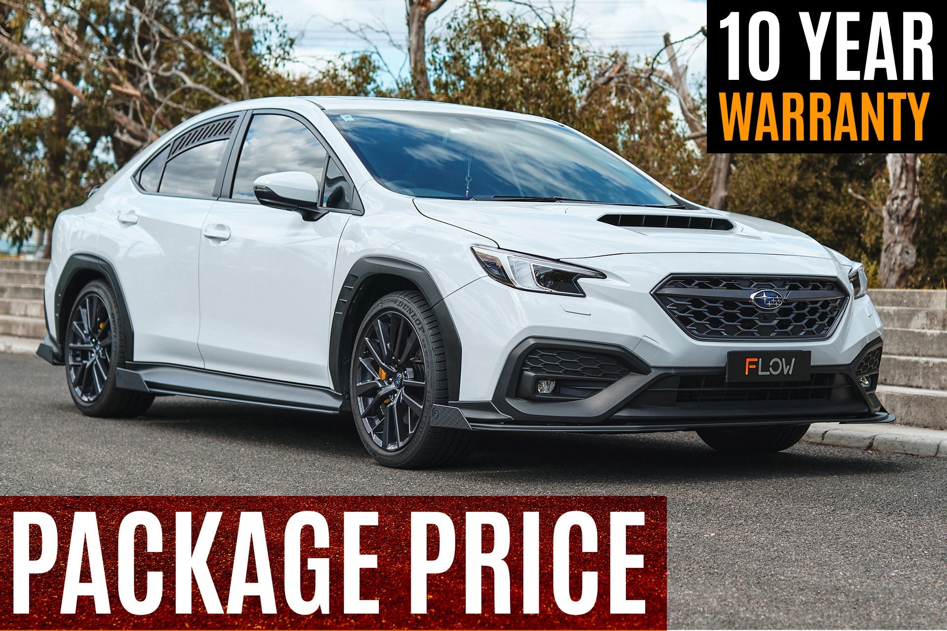 VB WRX Full Lip Splitter Set (TEXTURED BLACK) - iilumolab