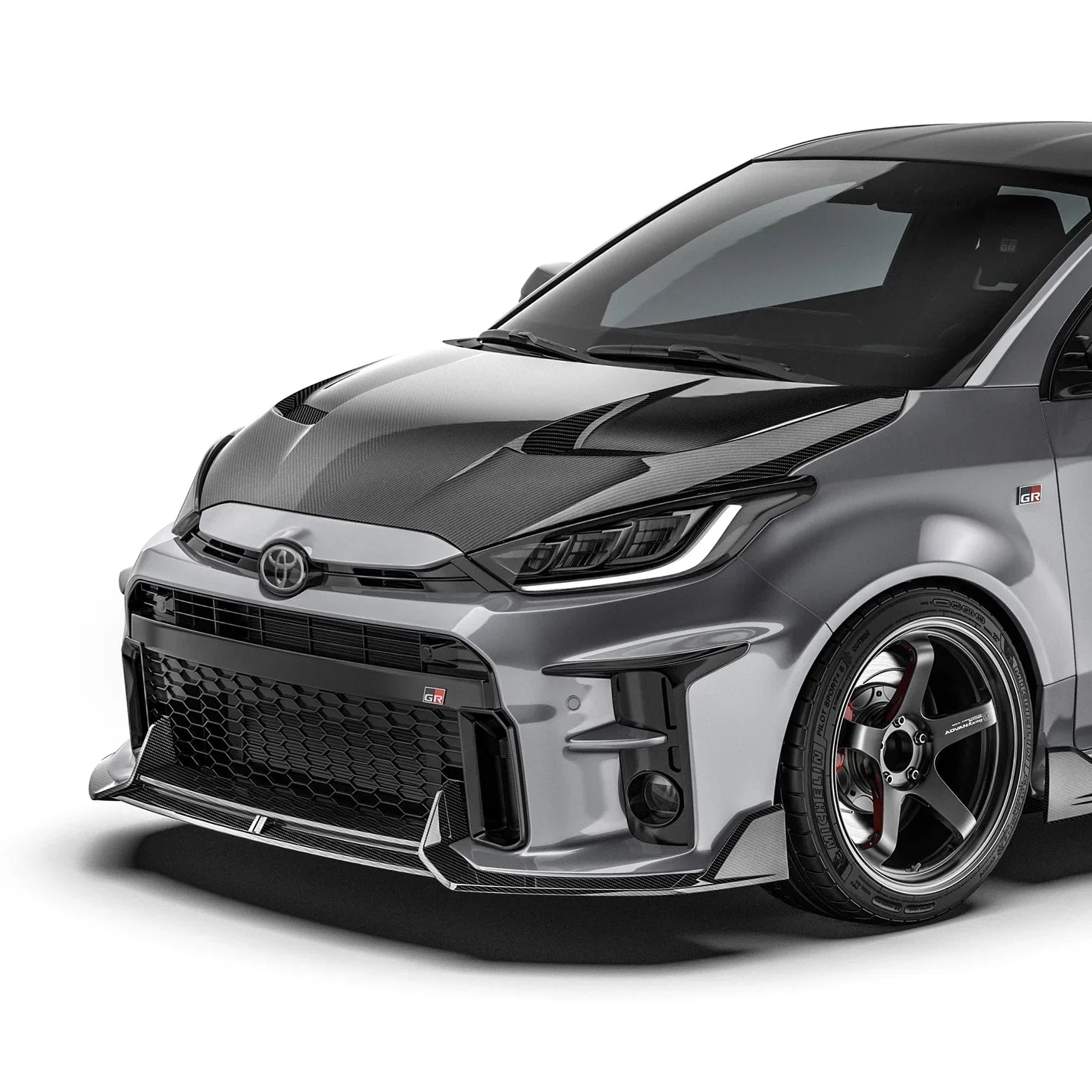 Carbon Fiber Front Lip for Toyota GR Yaris 2020-2024