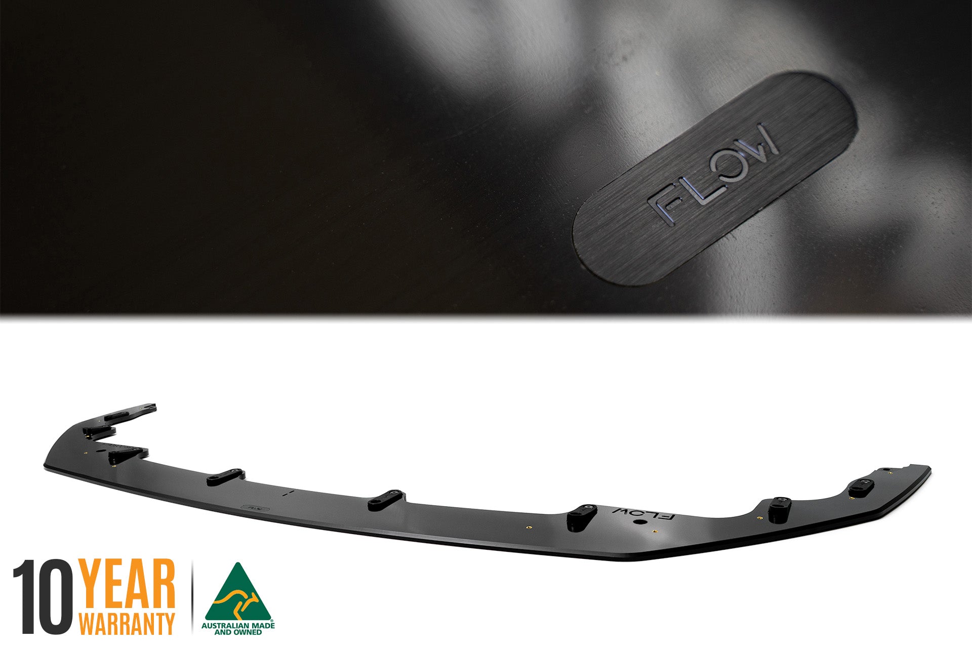 Flow Designs Corolla GR Chassis Mounted Front Lip Splitter (GLOSS) - iilumolab