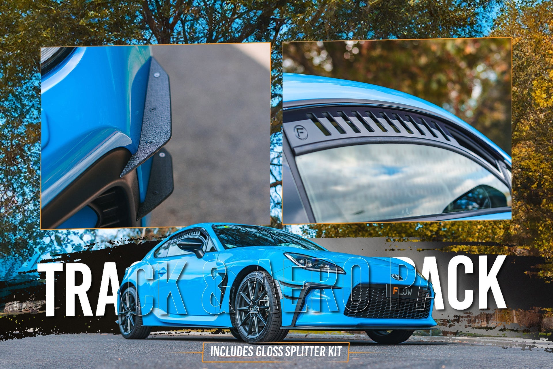 ZN8 GR86 Full Lip Splitter Set (GLOSS BLACK) - iilumolab