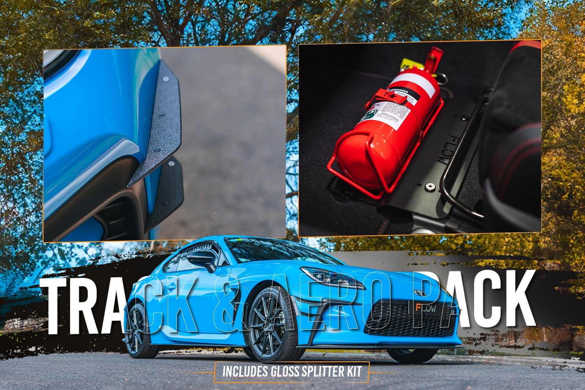 ZN8 GR86 Full Lip Splitter Set (GLOSS BLACK) - iilumolab