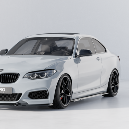 Zaero Designs EVO-1 Side Splitter for BMW 1 Series F20 2012-2019 / 2 Series F22 2014-2021 - iilumolab