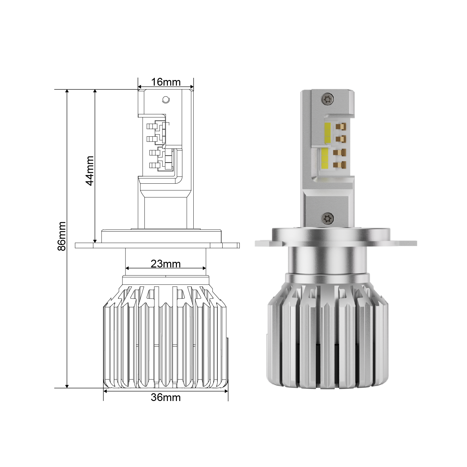 COSMIC 2 : H4 LED BULB