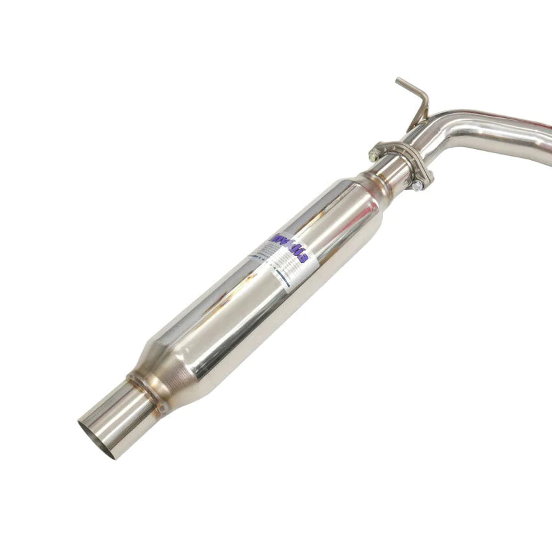 INVIDIA R400 Cat Back Exhaust w/Round Ti Rolled Tips - Volkswagen Golf GTI MK7 14-17