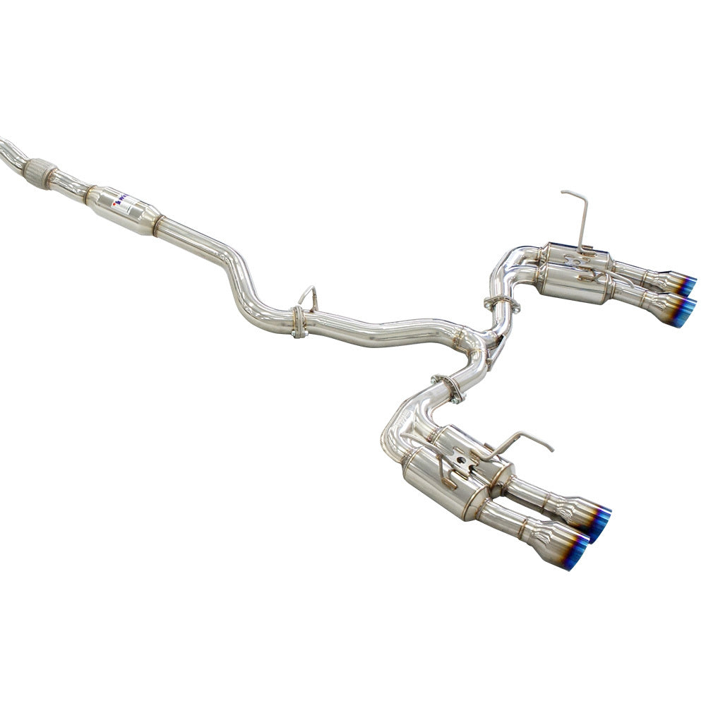 Invidia R400S Cat Back Exhaust w/Ti Straight Cut Tips - Subaru WRX/STI 11-21