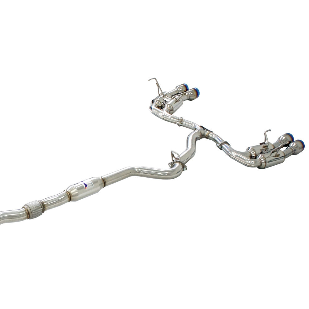 Invidia R400S Cat Back Exhaust w/Ti Straight Cut Tips - Subaru WRX/STI 11-21