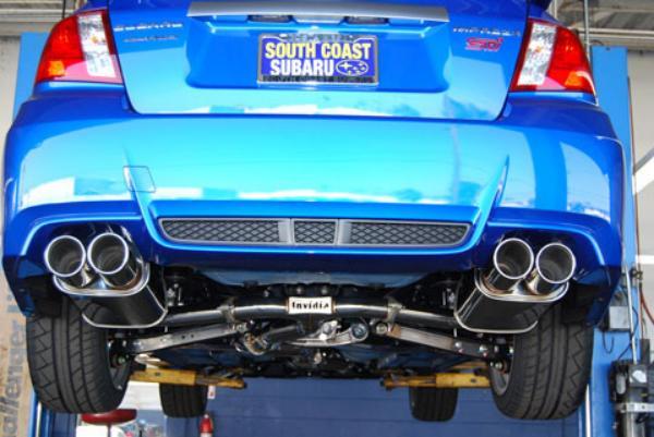 Invidia Q300 Cat Back Exhaust w/SS Rolled Tips - Subaru WRX/STI 11-20