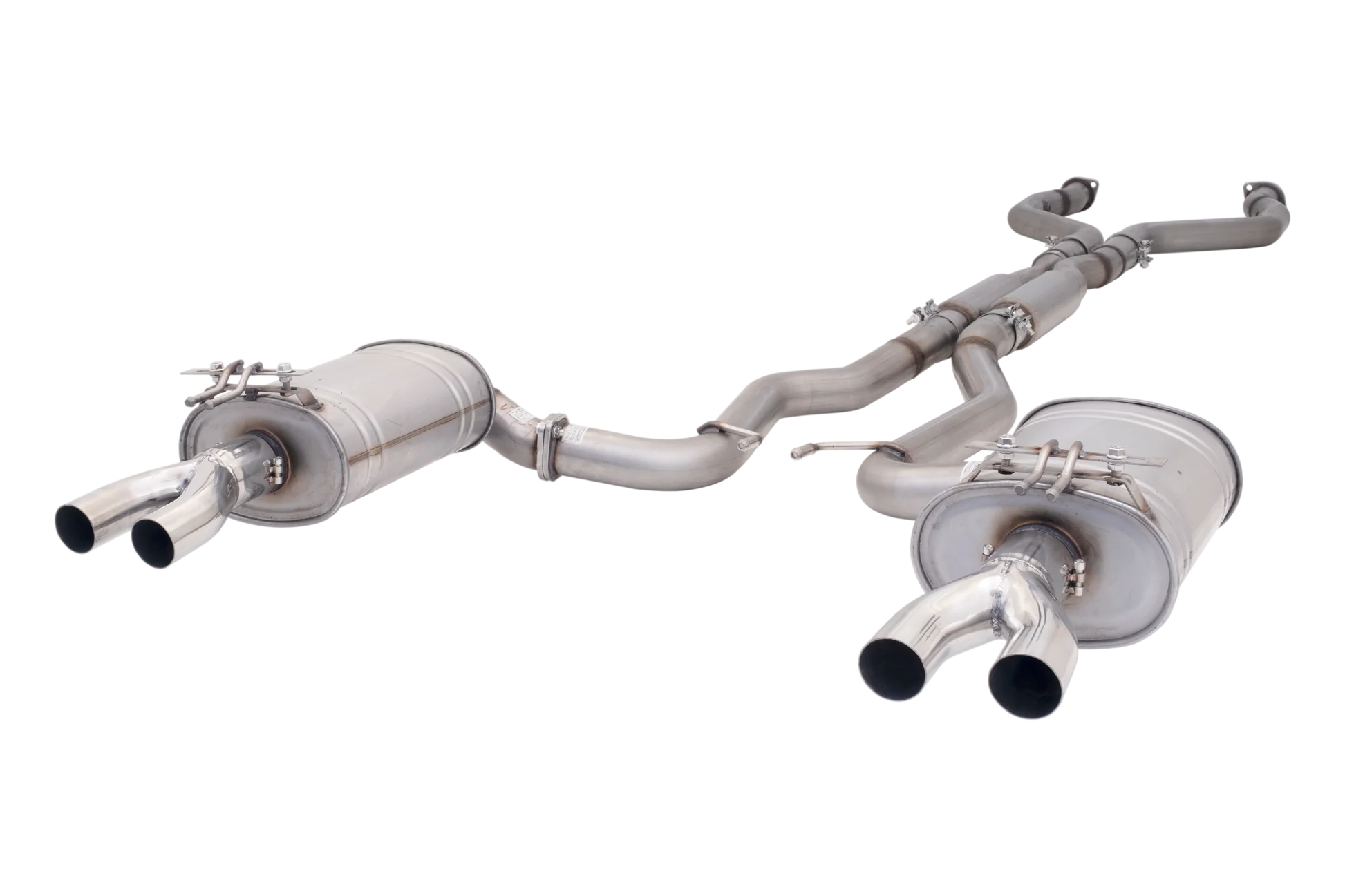 Xforce HSV VF Sedan & Wagon Raw 409 Stainless Steel Twin 3" Cat Back System - iilumolab
