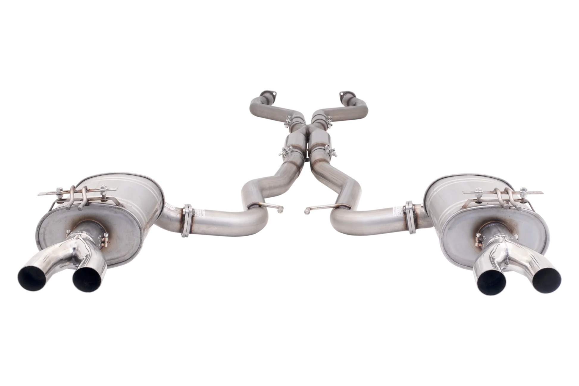 Xforce HSV VF Sedan & Wagon Raw 409 Stainless Steel Twin 3" Cat Back System - iilumolab