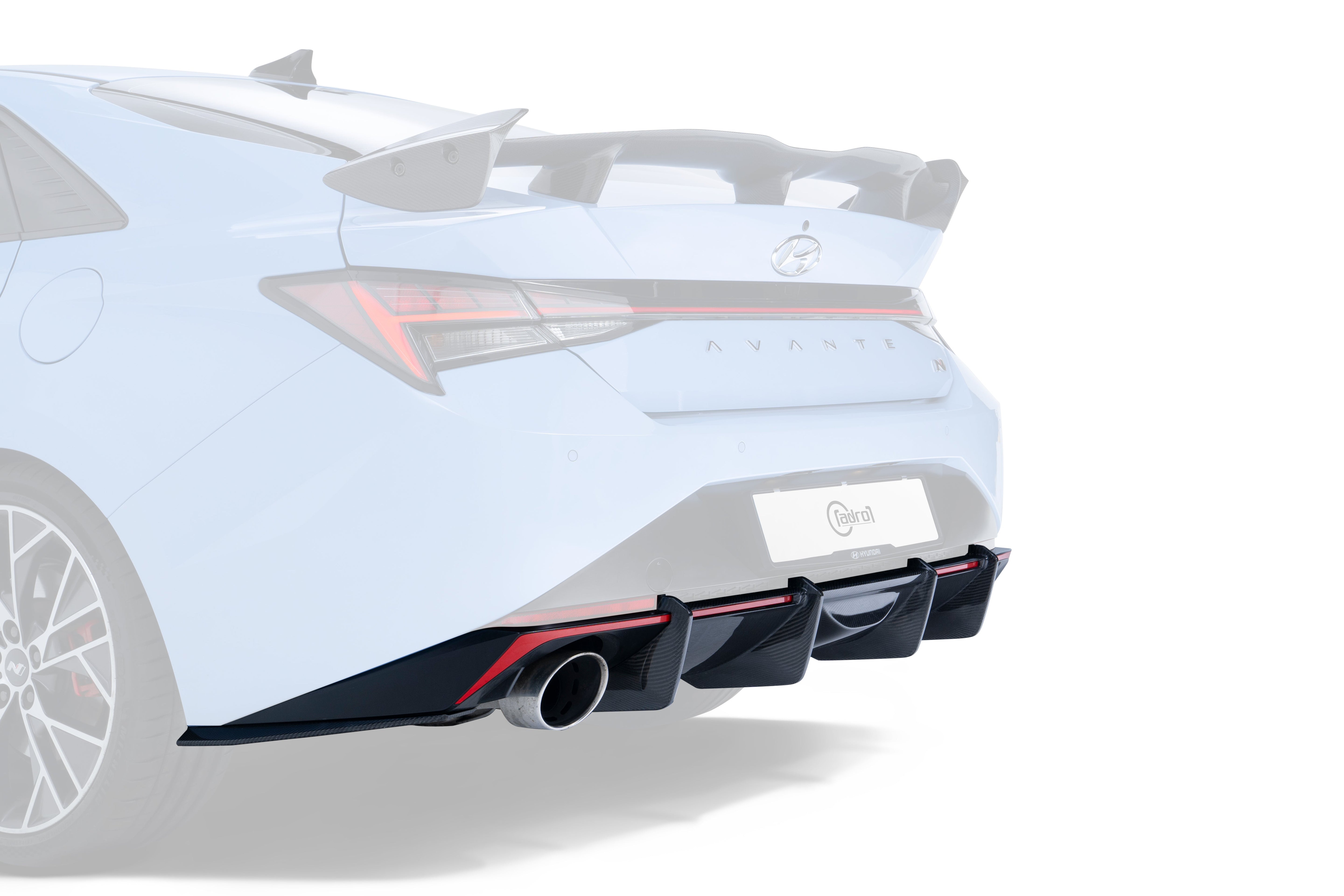 Carbon Fiber Rear Diffuser for Hyundai Elantra N i30 N Sedan 2021-2023