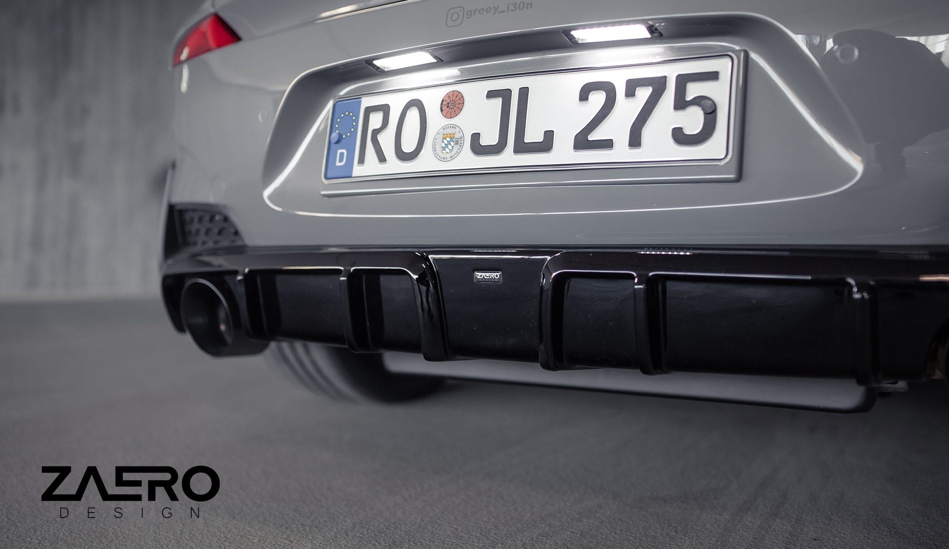 Zaero Designs EVO-1 Rear Diffuser for Hyundai i30N Hatch 2018-2020