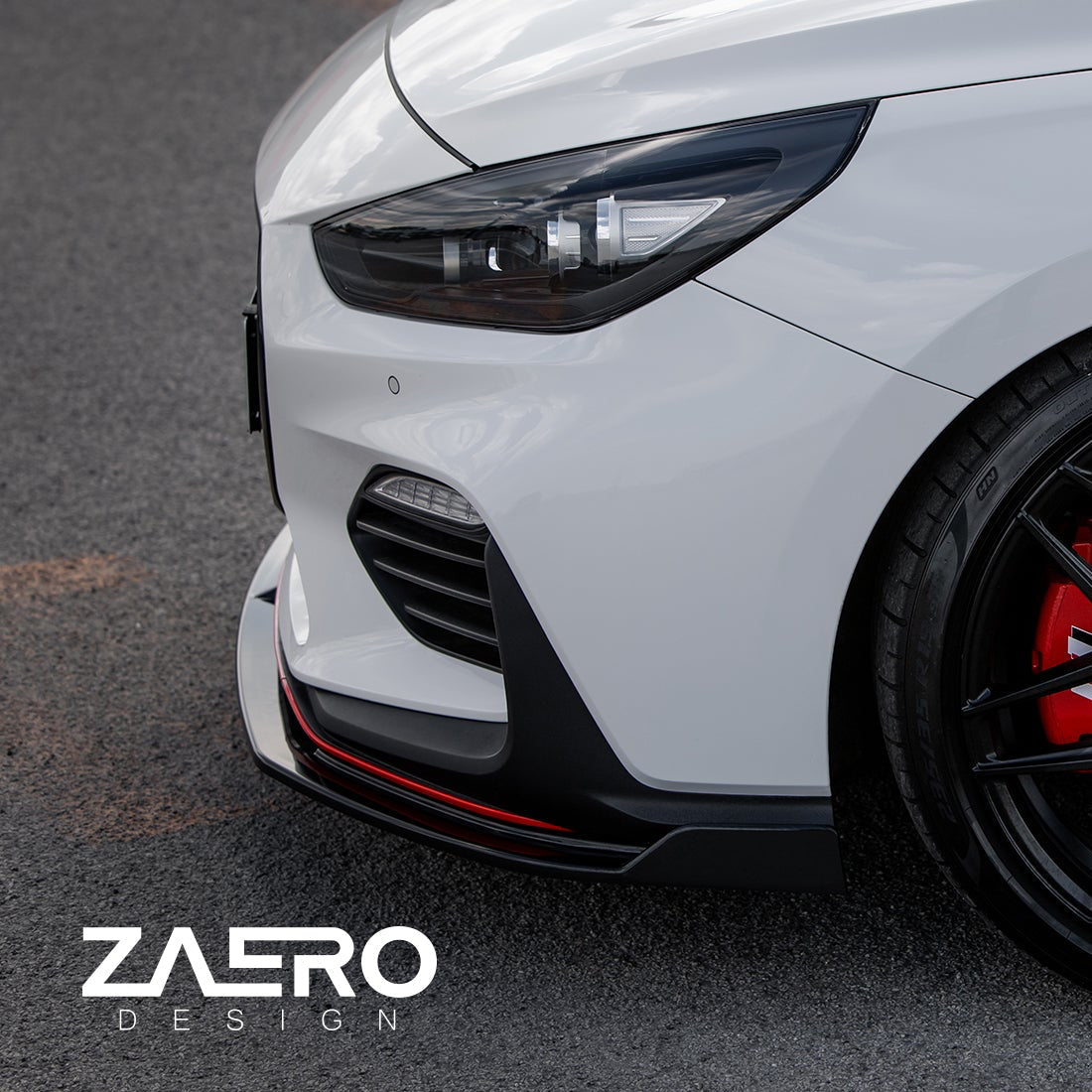 Zaero Designs EVO-1 Front Lip/Splitter for Hyundai i30N Hatch/Fastback 2018-2020 - iilumolab