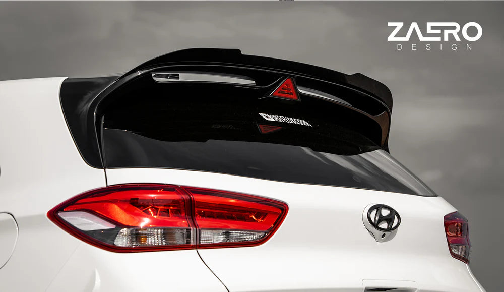 Zaero Designs EVO-1 Rear Spoiler Extension for Hyundai i30N Hatchback