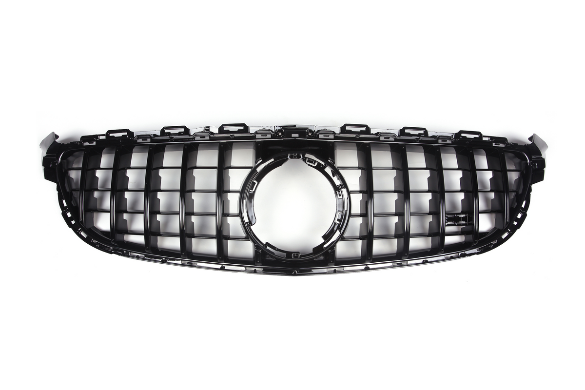 AMG Panamericana Style Grille for Mercedes-Benz C63 C205/W205 - Black 2019-2022
