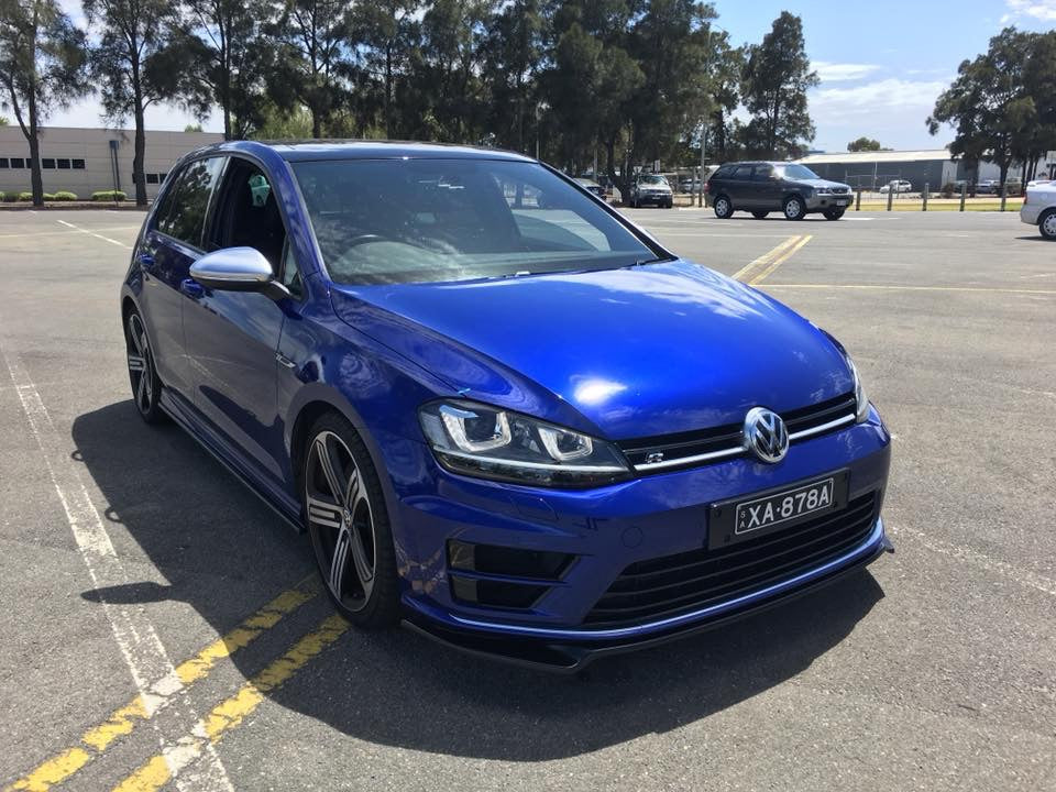 Maxton Design Front Splitter VW Golf Mk7 R Ver2 (Prefacelift) Front Lip