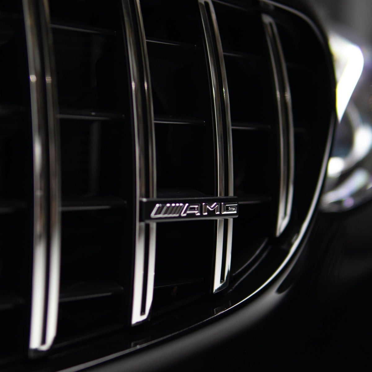 AMG Panamericana Style Grille for Mercedes-Benz C Class (AMG Line) C205/W205 2015-2018 - Silver