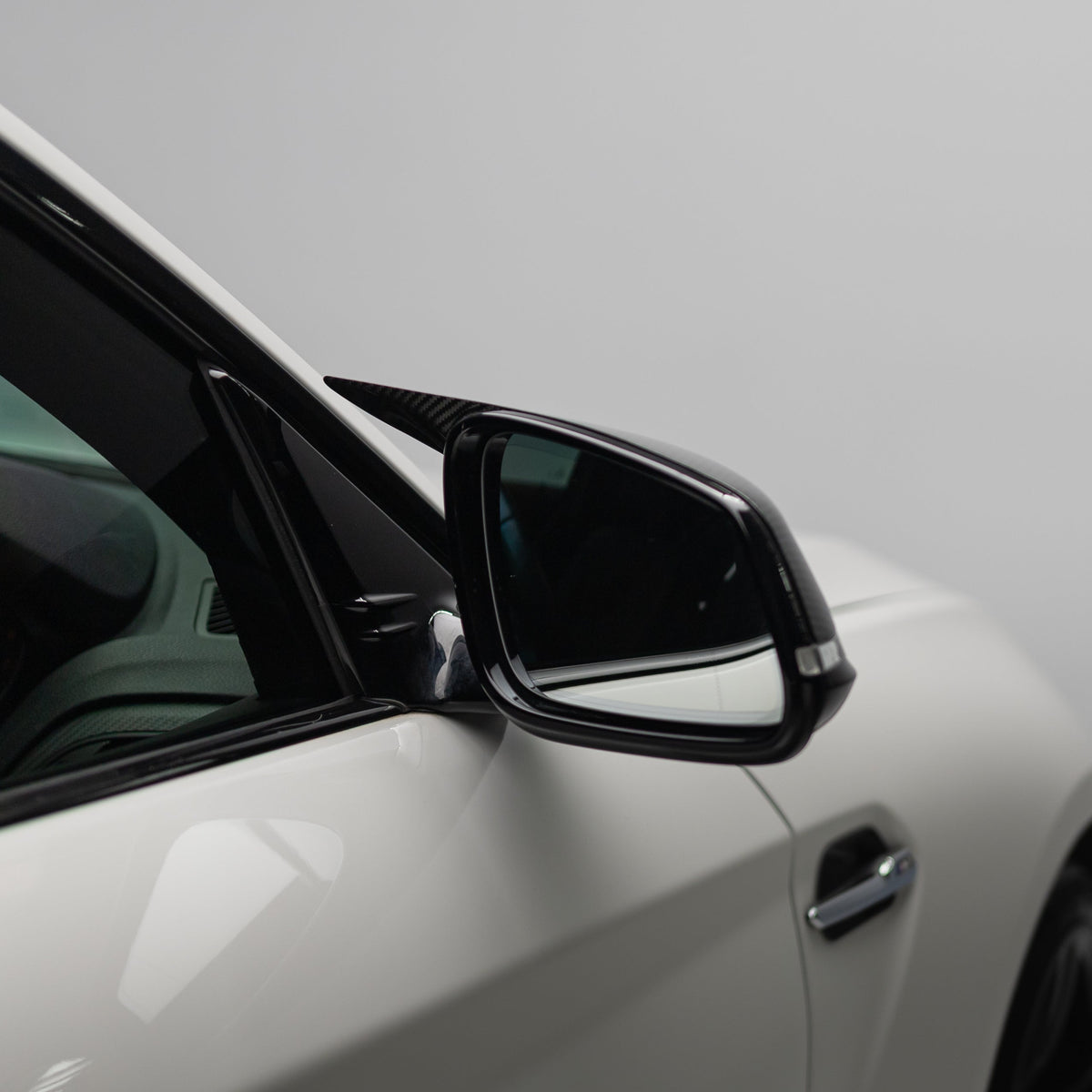 M Performance Style Pre Pregged Carbon Fiber Mirror Caps for BMW 1/2/3/4 Series F20 F22 F23 F30 F32 F33 F36 F87