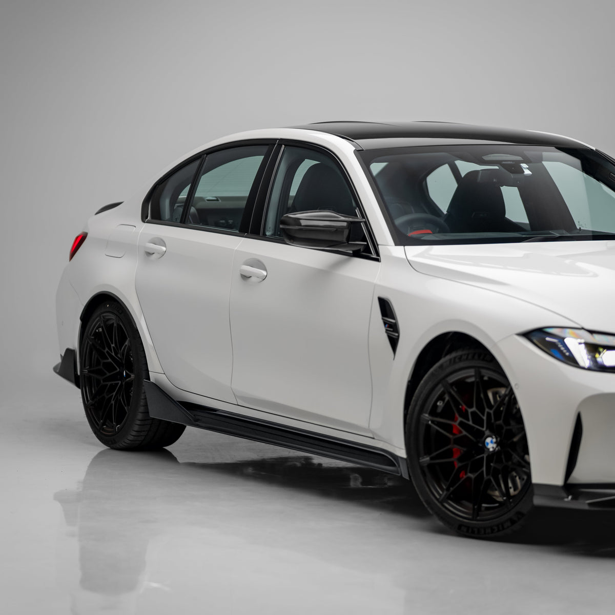 M Performance Style Pre Pregged Dry Carbon Side Skirts for BMW M3 G80 G81 2020+