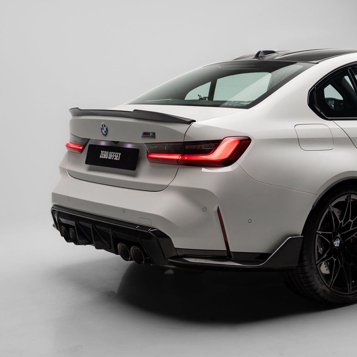 OEM Style Pre Pregged Dry Carbon Diffuser Trim for BMW M3 G80 G81 / M4 G82 G83 (Standard Quad Tip) 2020+
