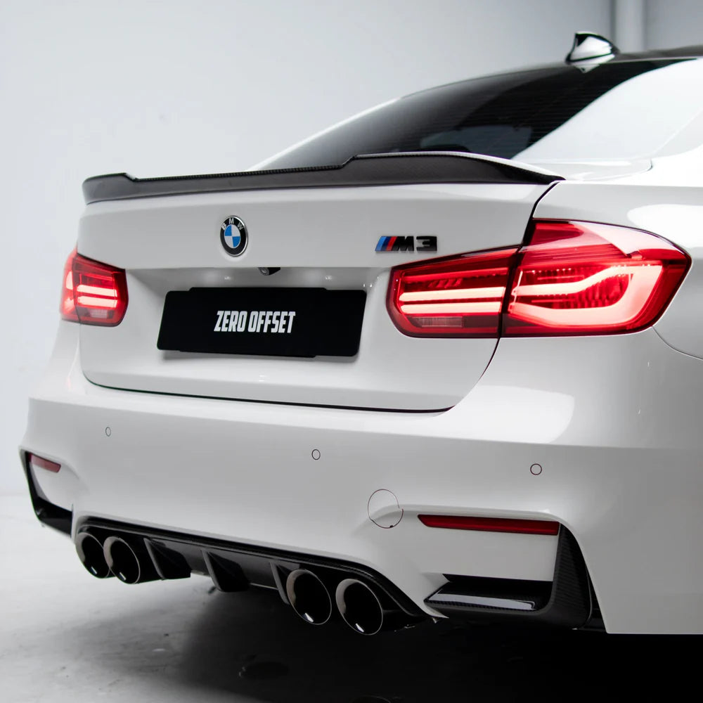 CS Style Pre Pregged Dry Carbon Fiber Spoiler for BMW 3 Series F30 13-18 / M3 13-20 F80