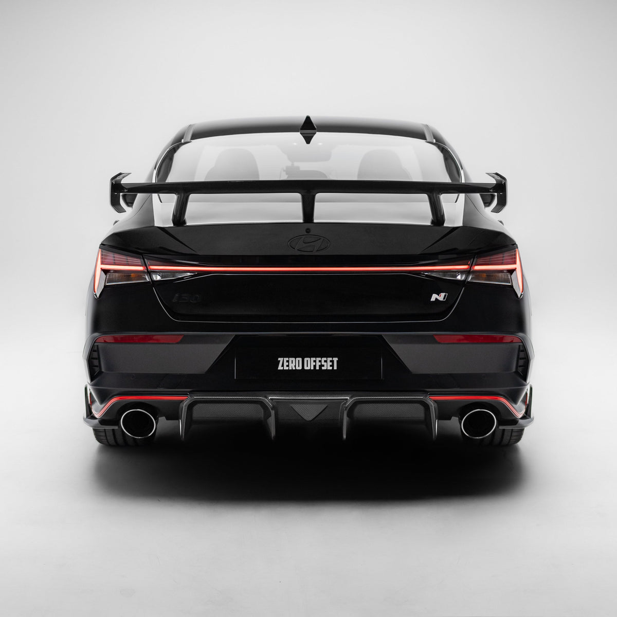 Carbon Fiber Rear Diffuser for Hyundai i30N Sedan / Elantra N Facelift 2024+