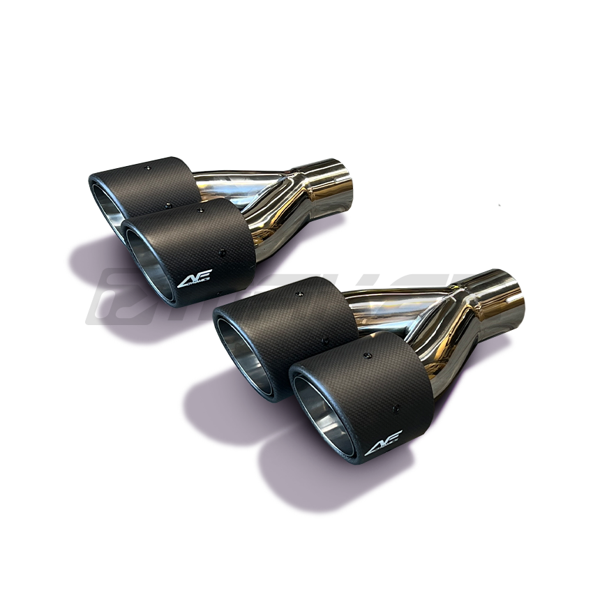 Aeroflow Dynamics Stainless Steel Double Wald 4" Axle Back Exhaust For Subaru WRX VB 2022-2025