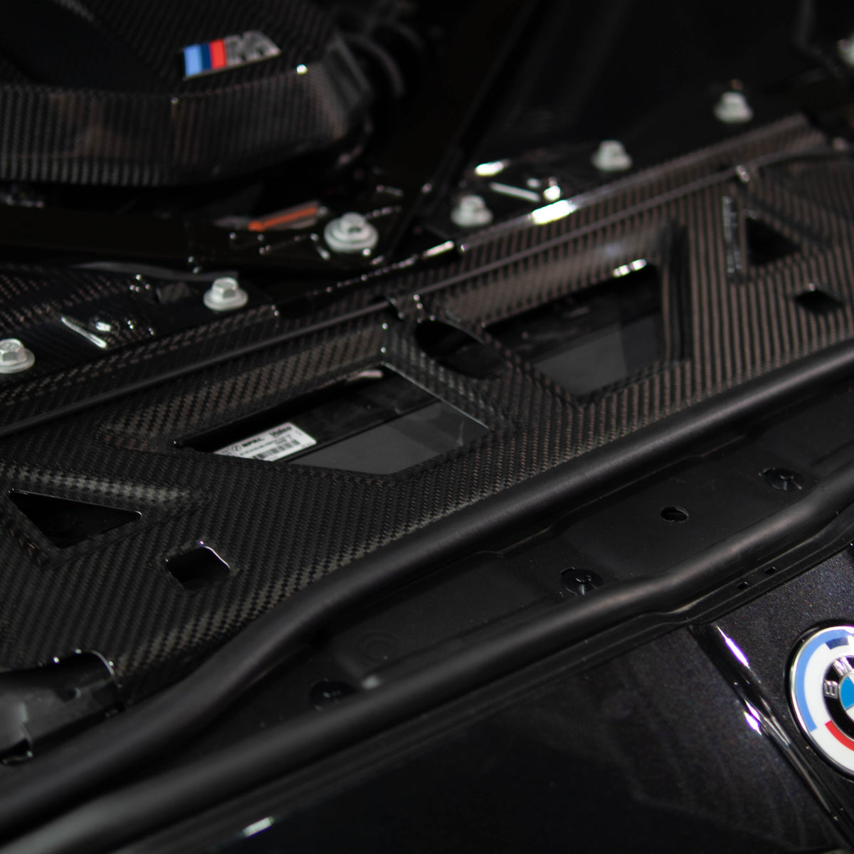 OEM Style Pre Pregged Dry Carbon Fiber Cooling Shroud for BMW M2 G87 / M3 G80 G81 / M4 G82 G83 2020+