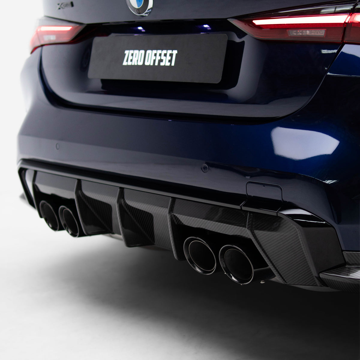 M-Performance Style Pre Pregged Dry Carbon Diffuser for BMW M3 G80 G81 / M4 G82 G83 (Standard Quad Tip) 2020+
