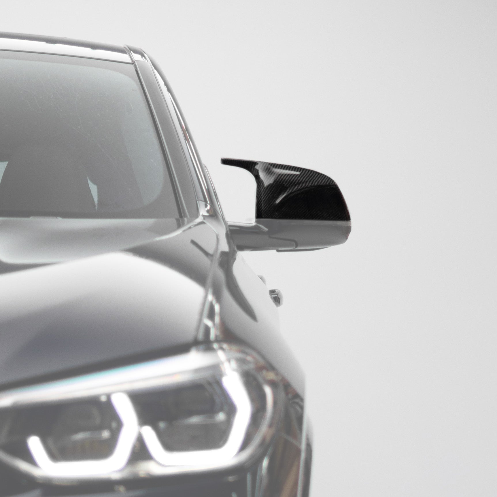 M Performance Style Pre Pregged Carbon Mirror Caps for BMW X3/X4/X5/X6/X7 G01 G02 G03 G05 G06 G07