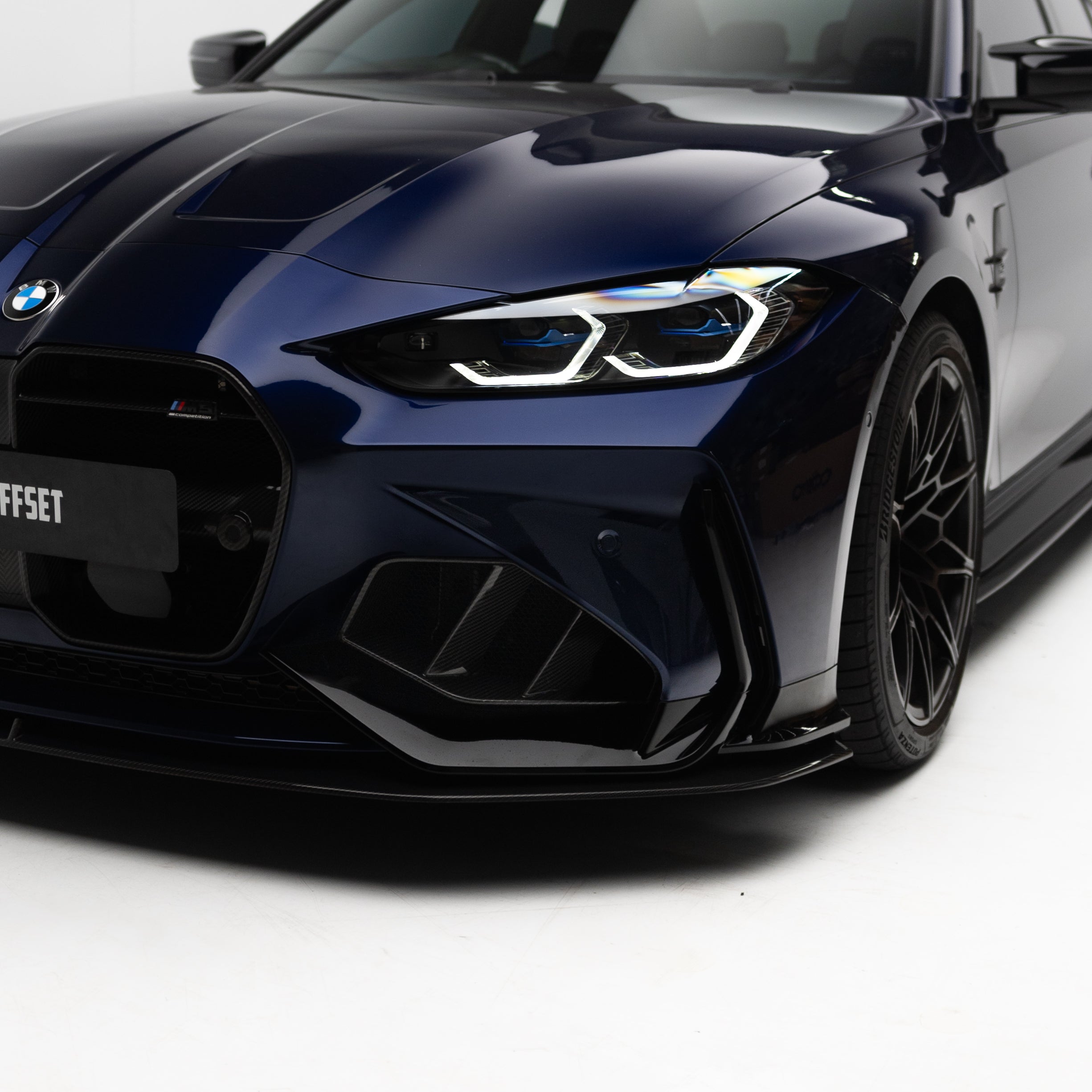 BMW G80 G81 M3/G82 G83 M4 Front Bumper Dry Carbon Fiber Grille & Duct Vents for ADRO Front Bumper 2020+